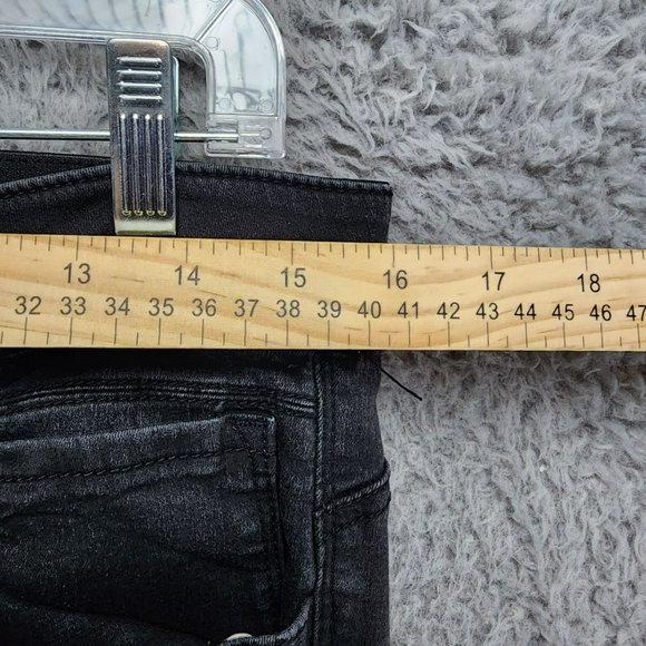 Democracy Jeans Womens 12 Black Stretch Mid Rise Shaping Skinny Leg - Picture 5 of 15